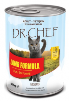 Dr.Chef Tahılsız Kuzu Etli 415 gr Kedi Maması kullananlar yorumlar